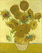 6. Sunflowers by Vincent van Gogh (National Gallery)