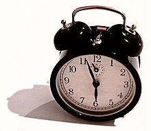 The alarm clock is for many people a reminder of the intrusion of socio-economic time discipline into their sleep cycle. Windup alarm clock.jpg