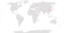 Map of all the world's metro systems World metro system city list.png