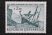 Briefmarke 100 Jahre Entdeckung des Franz-Joseph-Landes
