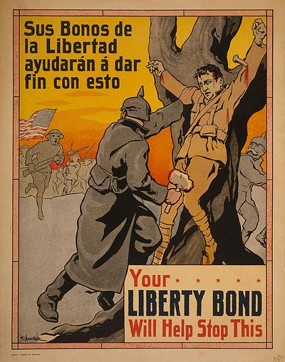 World War 1 Propaganda Posters France. American propaganda poster