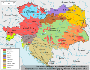 English: The ethnic groups of Austria-Hungary ...
