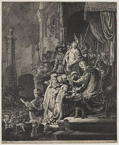 Christ devant Pilate, 1636, eau-forte, Rijksmuseum Amsterdam.