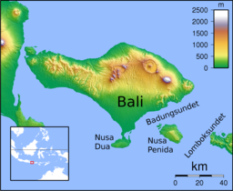 Lomboksundet søraust for Bali