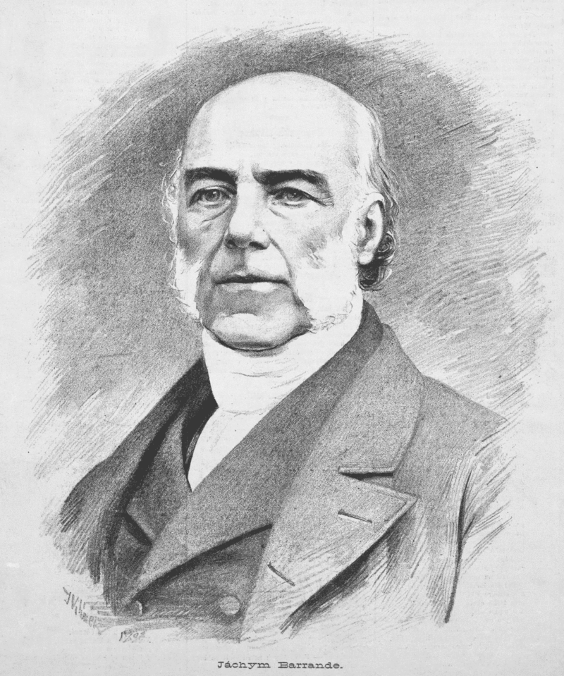 Joachim Barrande na portrétu z roku 1883