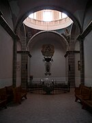 Baptisterio de la parroquia, que antes era la Capilla del Carmen.