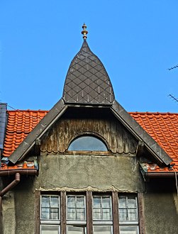 Detail of the gable top