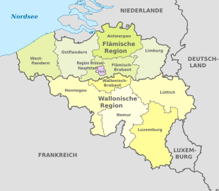 Administrative Gliederung Belgiens