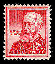 Benjamin Harrison stamp