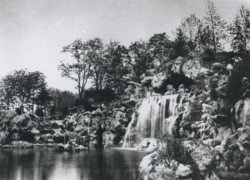 Grote waterval van het Bois de Boulogne (1858)