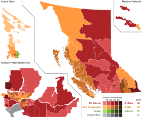 Elecciones provinciales de Columbia Británica de 2013