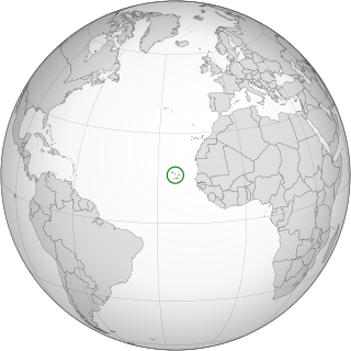 Description de l'image Cape Verde (orthographic projection).svg.