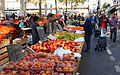 Le marché de Carcassonne.