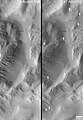 火星全球探勘者号拍摄到许多条文在观测的这几年中变化