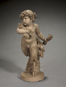 Satyre enfant courant avec un hibou, 1773, terre cuite, Cleveland Museum of Art.