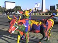 View of Cacho vaca, frente al Monumento a la Raza