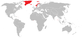 Kort over Danmark-Norges besiddelser omkring år 1800