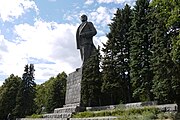 Dubna'da bulunan 25 metre uzunluğundaki Lenin heykeli