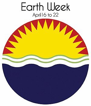 English: Official Earth Week logo from 1970