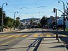 Facing outbound at Ocean and Aptos station, 2018