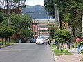 An overview of the 57th street with "Campín" stadium in the distance