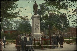 El Monumento a los Bomberos en 1905
