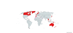 World's constitutional monarchies coloured by ...