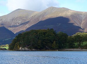 View of beauty spot, Friars' Crag, near Keswick, Cumbria, UK