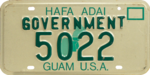 Номерной знак Гуама 1986 Government.png