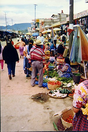 Typical market in Guatemala