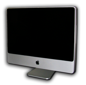 Núverandi 2007 Intel iMac.