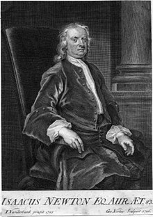 The quote is most often attributed to Sir Isaac Newton in a letter to his rival, Robert Hooke Isaac Newton (par Vertue).jpg