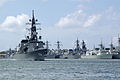 Samidare departing Pearl Harbor on 5 July 2006.