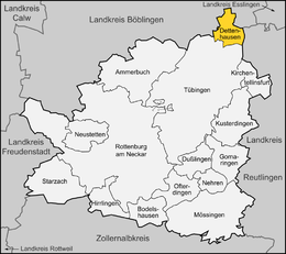 Dettenhausen - Localizazion