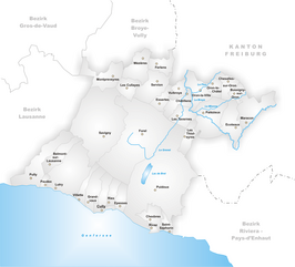 Kaart van Lavaux-Oron