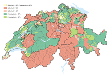 Religions in Switzerland by municipality in 2016. Karte Religionen der Schweiz 2016.01.01.png