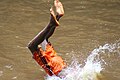 Kids playing in Trudu Falls 05