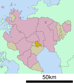 Location of Kōhoku in Saga Prefecture