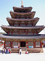 Beopjusa's five story wooden pagoda Palsangjeon