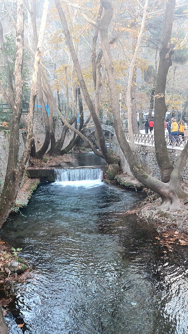 Άποψη της Κρύας ένα ηλιόλουστο πρωινό του Γενάρη