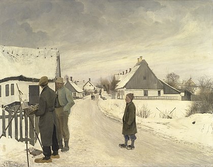 Maleren i landsbyen, 1897