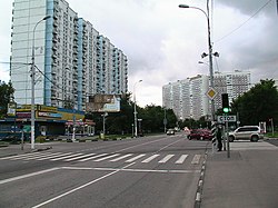 Литовский бульвар на пересечении с ул. Айвазовского. Июнь 2010