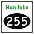 Provincial Road 255 marker