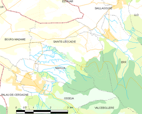 Poziția localității Sainte-Léocadie