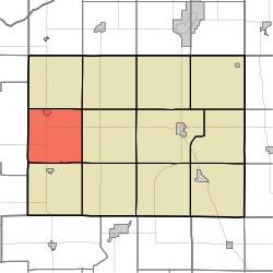 Location in Pulaski County