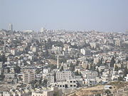 スコーパス山からの西方向の眺望（エルサレム中心部）