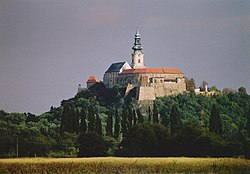 Nitranský hrad – pohled ze severozápadu