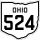 State Route 524 marker