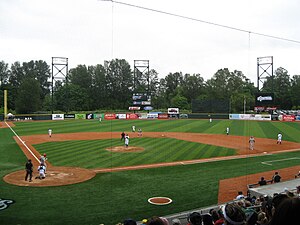 A Eugene Emeralds baseball game at PK Park in June 2010