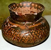 Red painted earthenware found in I Kultepe settlement, Azerbaijan History Museum